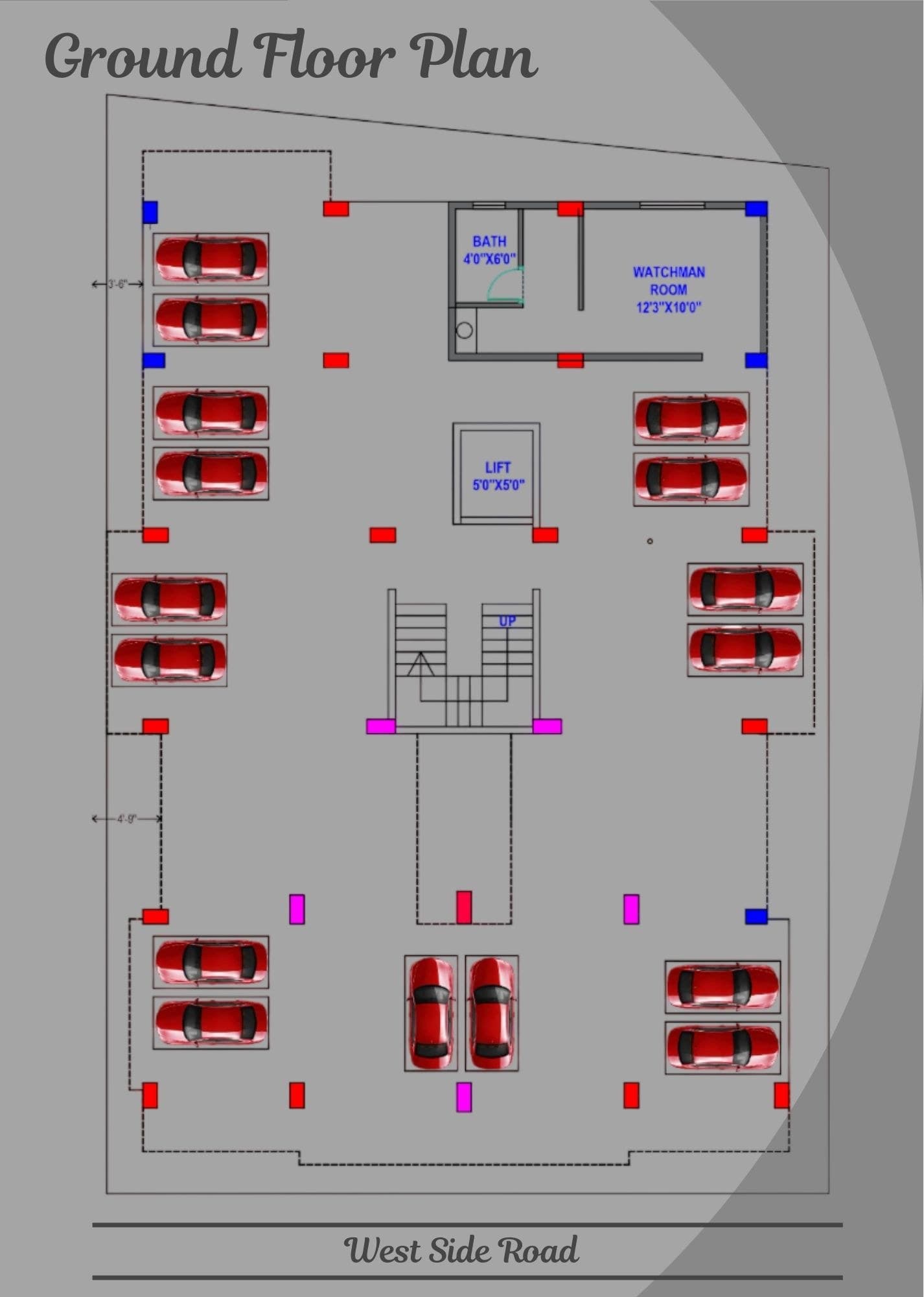 Ground floor (stilt parking)